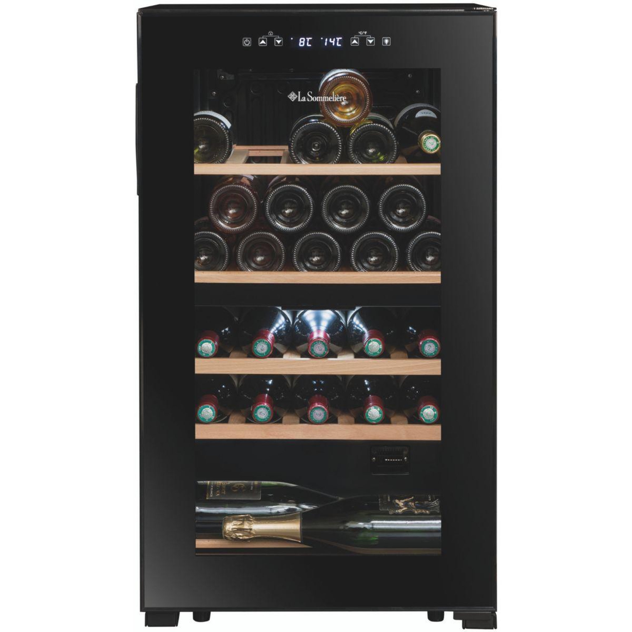 Voir la diapositive 1 : LA SOMMELIERE Cave à vin de service SLS32DZBLACK