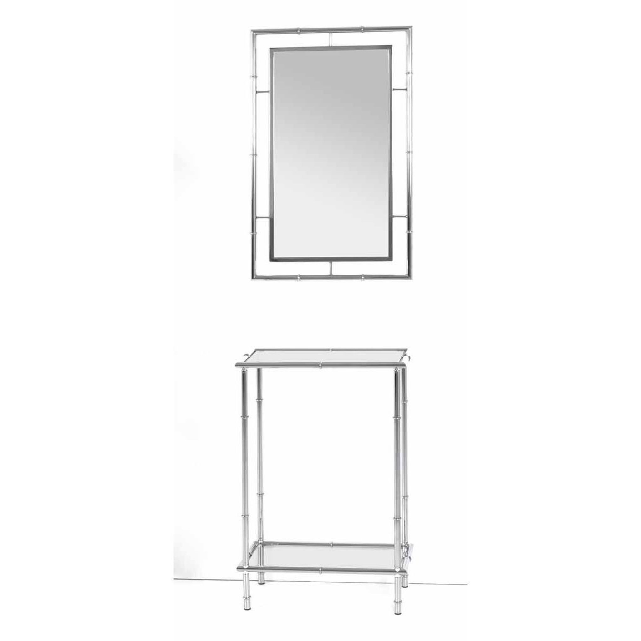 Voir la diapositive 2 : Paris Prix Console design  cléo  75cm argent