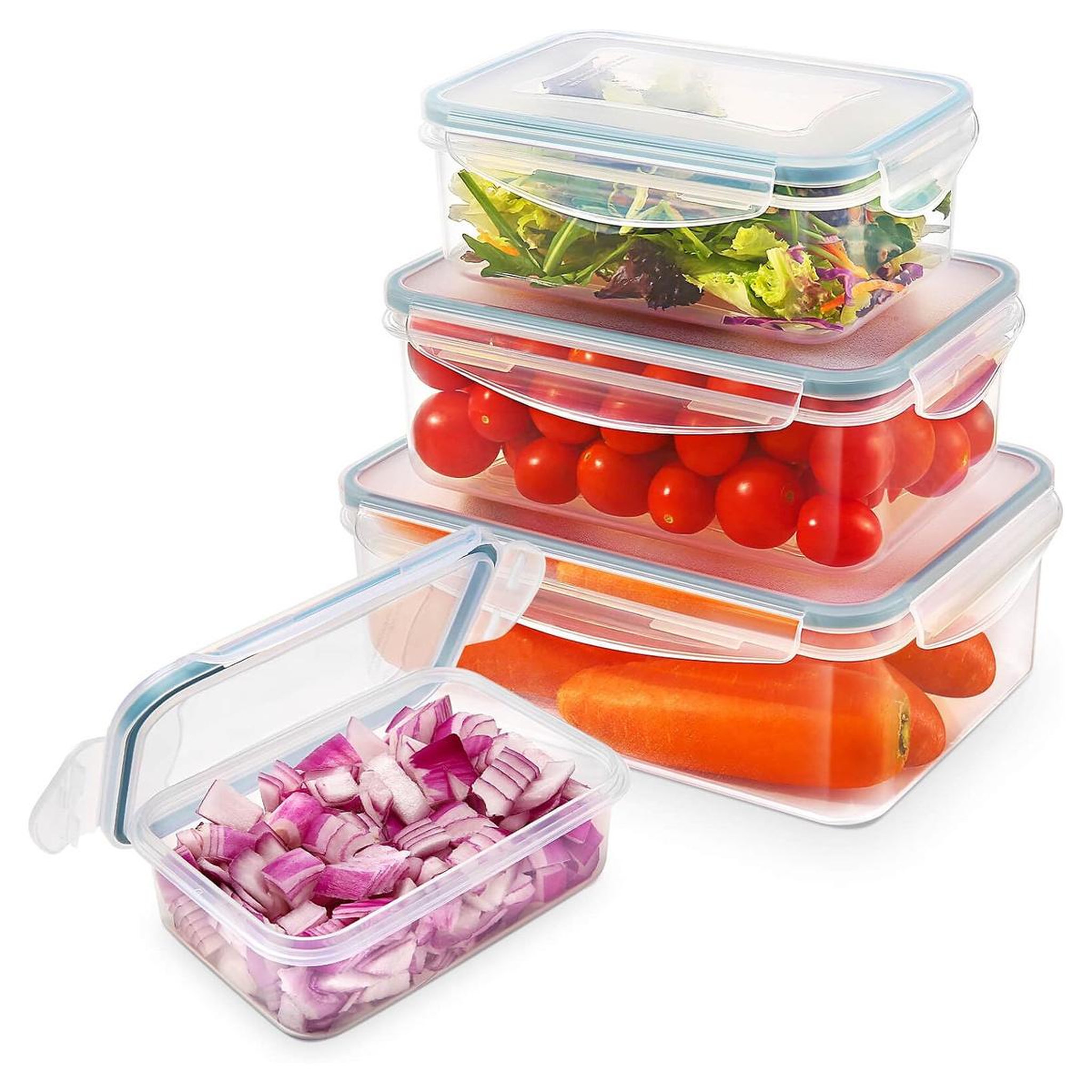 YASHE Boîtes alimentaires, 4 récipients avec couvercles
