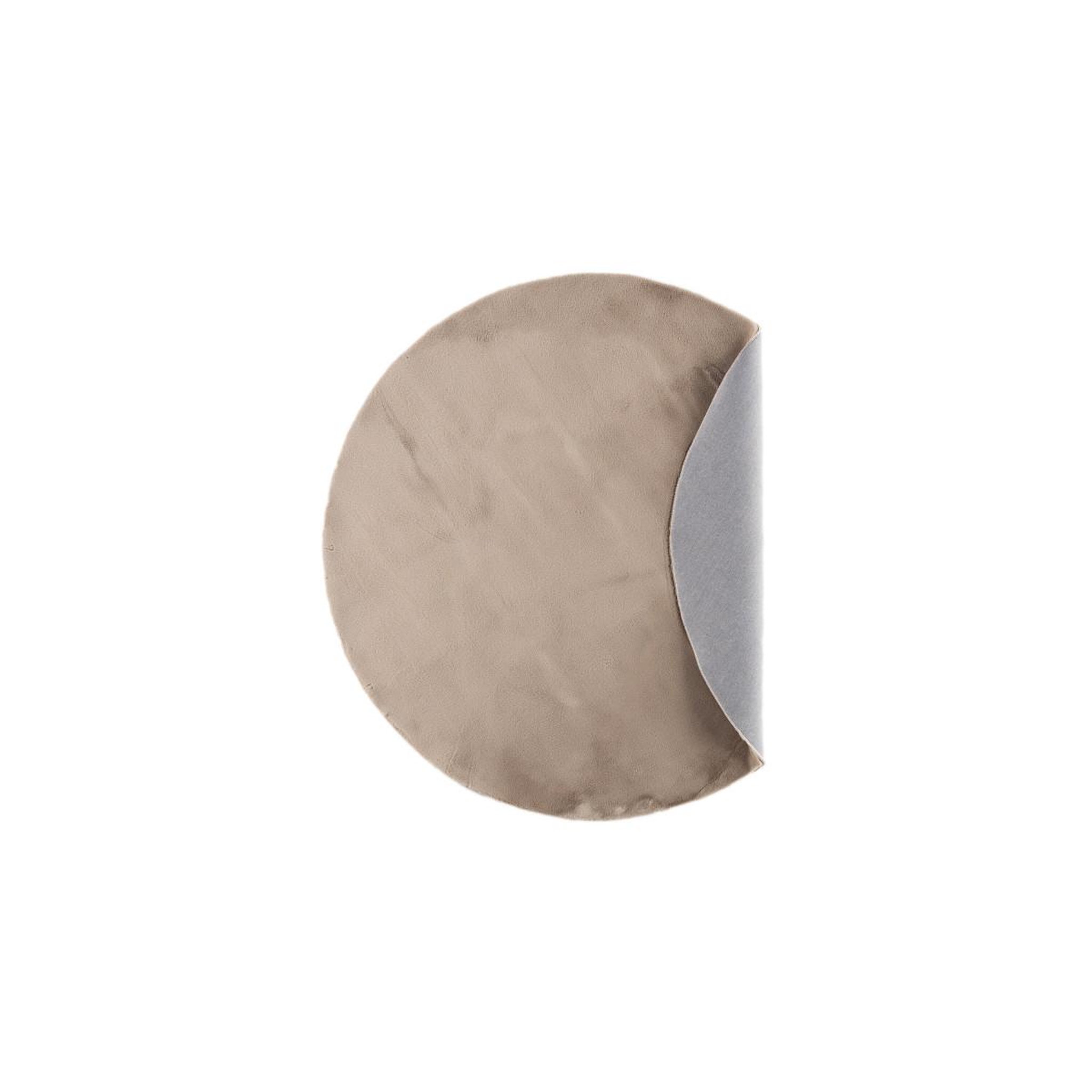 Voir la diapositive 2 : Paris Prix Tapis Déco Rond  Leni  200cm Beige
