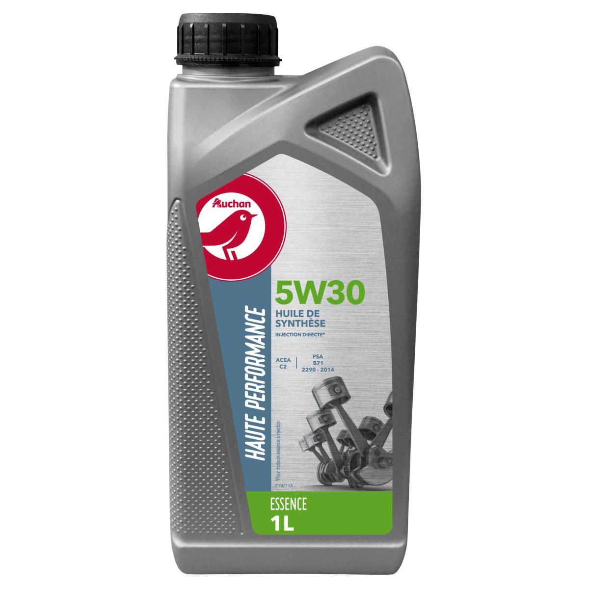 AUCHAN Huile moteur essence  synthèse 5W30 1 L