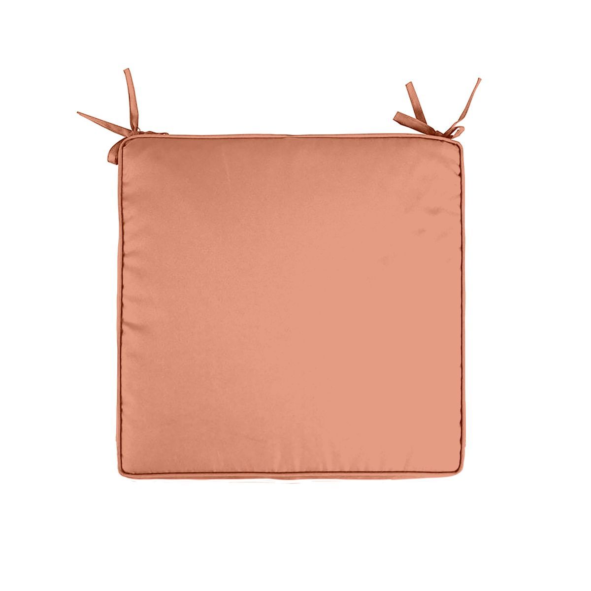 Galette de chaise double face en coton à nouettes