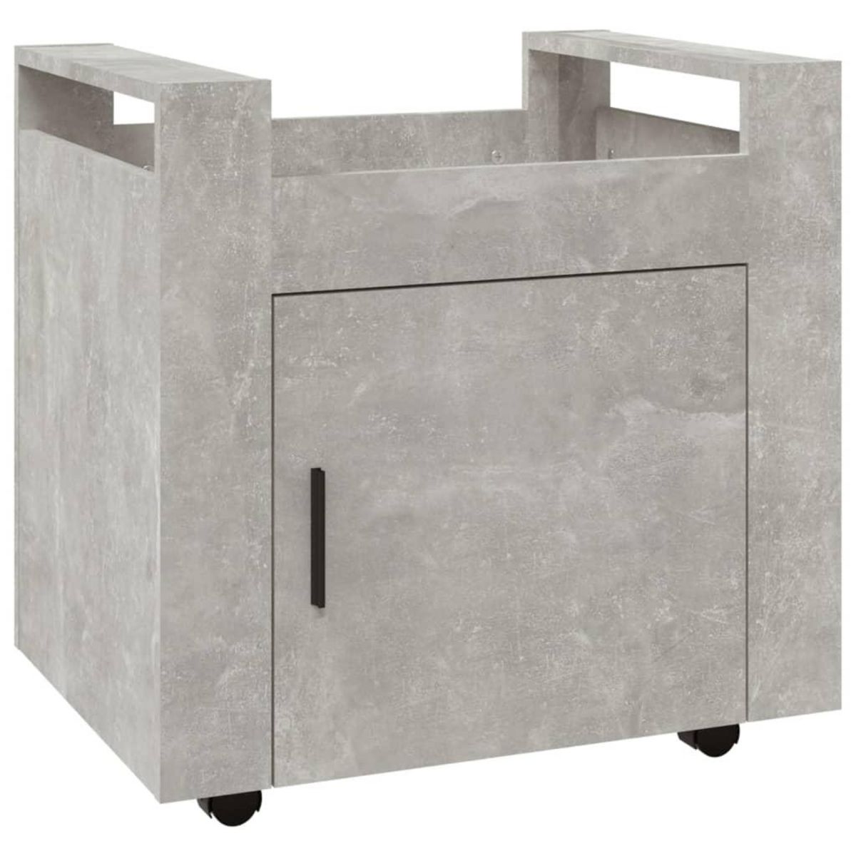 VIDAXL Chariot de bureau Gris beton 60x45x60 cm Bois d'ingenierie