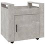 Voir la diapositive 2 : VIDAXL Chariot de bureau Gris beton 60x45x60 cm Bois d'ingenierie