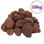 Voir la diapositive 2 : VIDAXL Roches volcaniques 10 kg rouge 5 8 cm