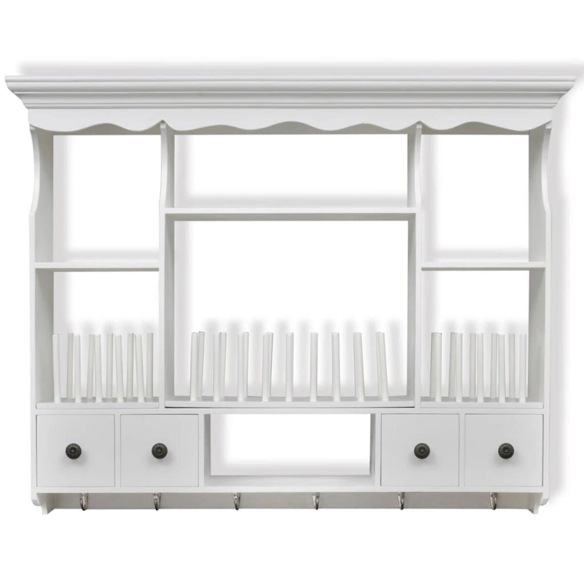 VIDAXL Armoire murale de cuisine en bois Blanc