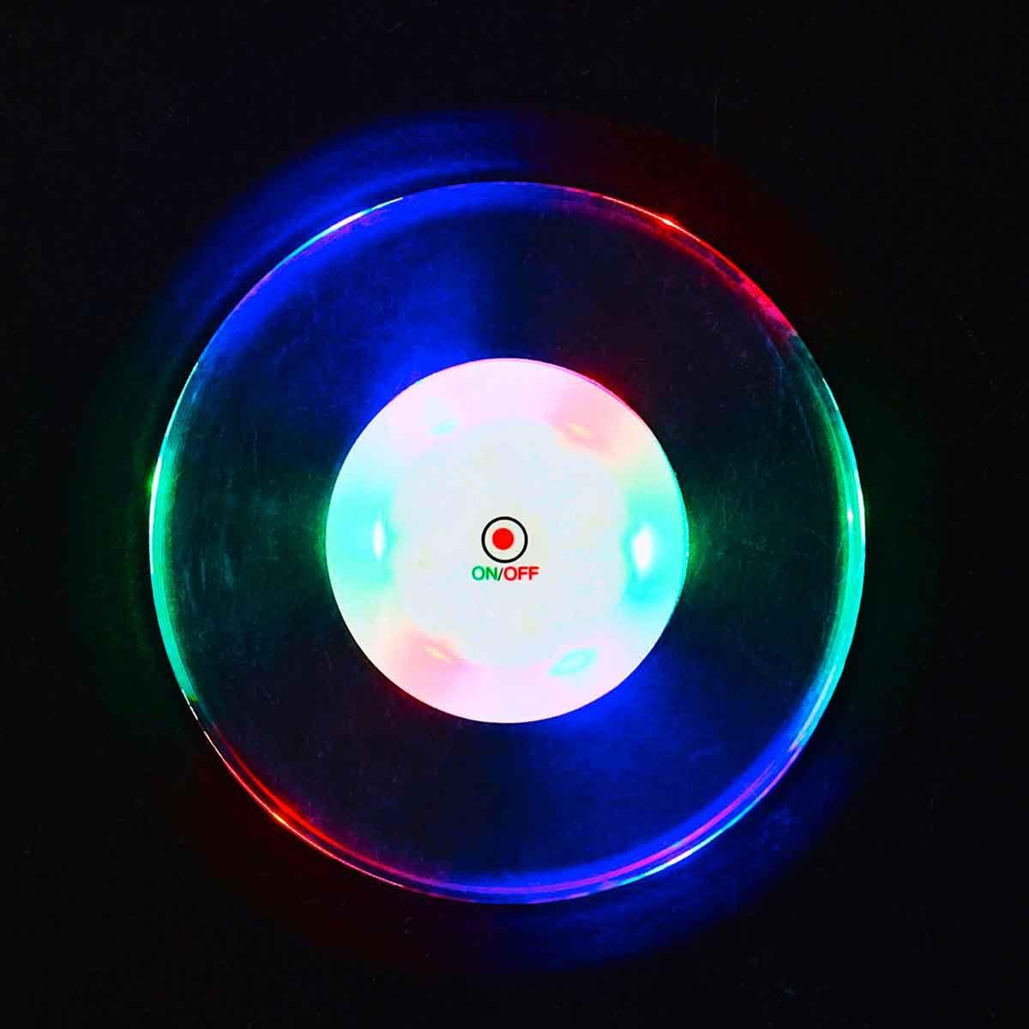Voir la diapositive 4 : PARTY TIME Dessous de bouteille  led  10cm multicolore