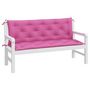 Voir la diapositive 4 : VIDAXL Coussins de banc de jardin lot de 2 rose 150x50x7 cm tissu