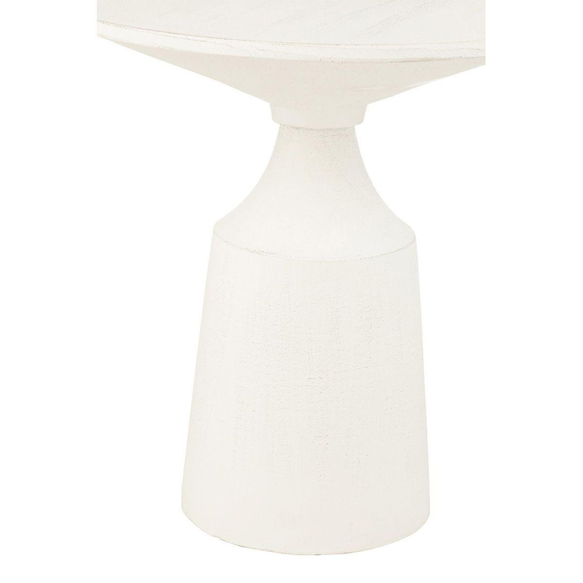 Paris Prix Table d'Appoint Design Rond  Brenda  46cm Blanc