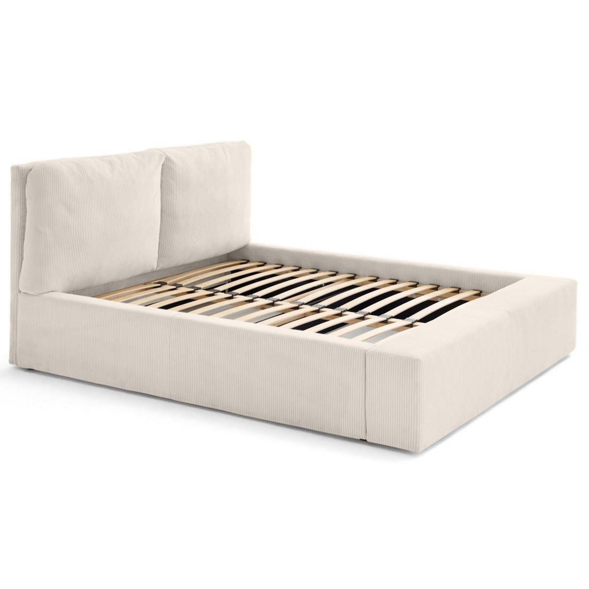 LISA DESIGN Pivoine - lit coffre - 180x200 - en velours côtelé - sommier inclus