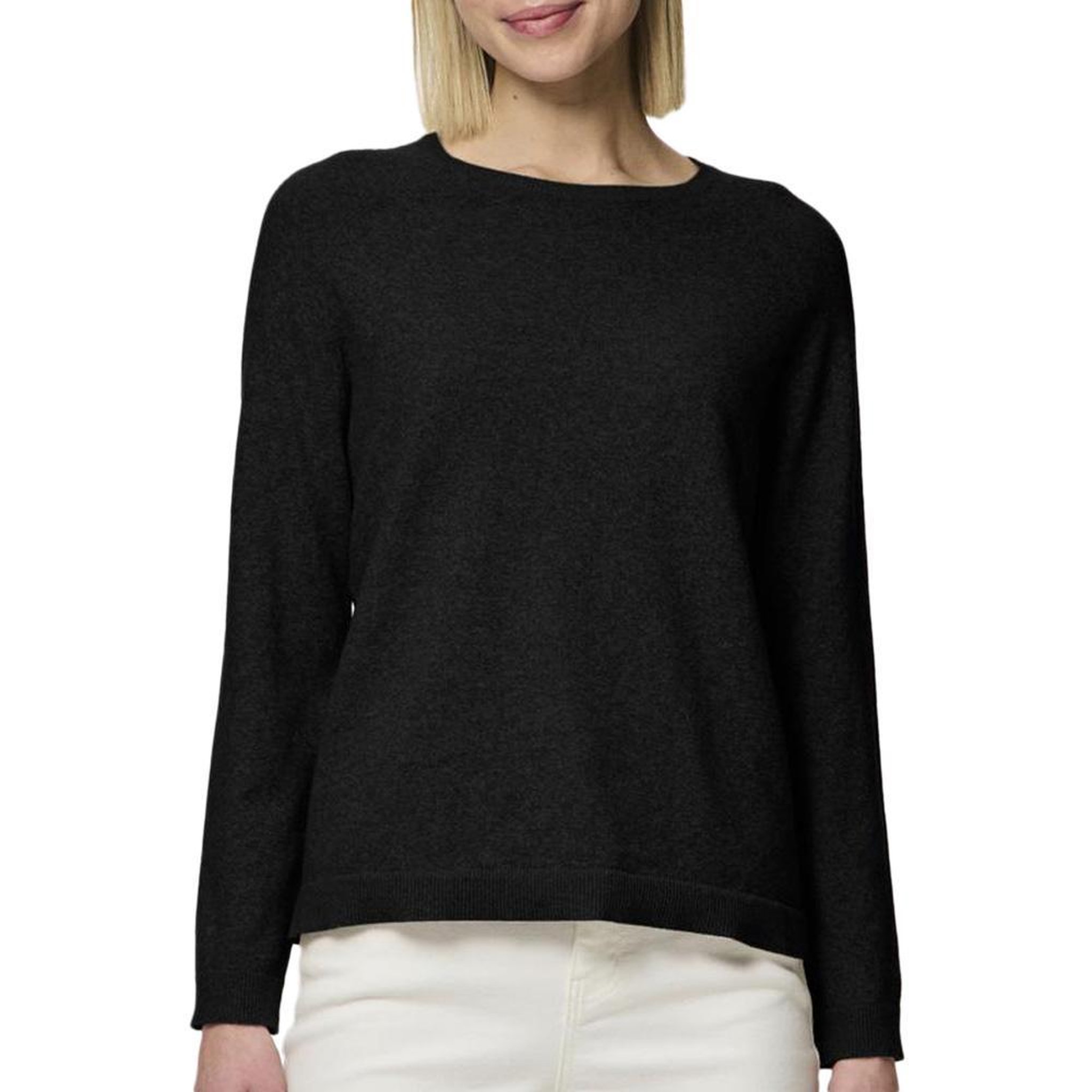 Pieces Pull Noir Femme Pieces Bree Knit. Coloris disponibles : Noir