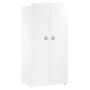 Voir la diapositive 1 : BABY PRICE Armoire chambre bébé 2 portes NEW BASIC Boutons Etoile Gris