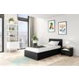 Voir la diapositive 1 : Lit coffre 90x190cm sommier inclus avec tête de lit WILLOW