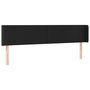 Voir la diapositive 2 : VIDAXL Tete de lit avec oreilles Noir 163x16x78/88 cm Similicuir