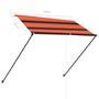 Voir la diapositive 6 : VIDAXL Auvent retractable avec LED 250x150 cm Orange et marron