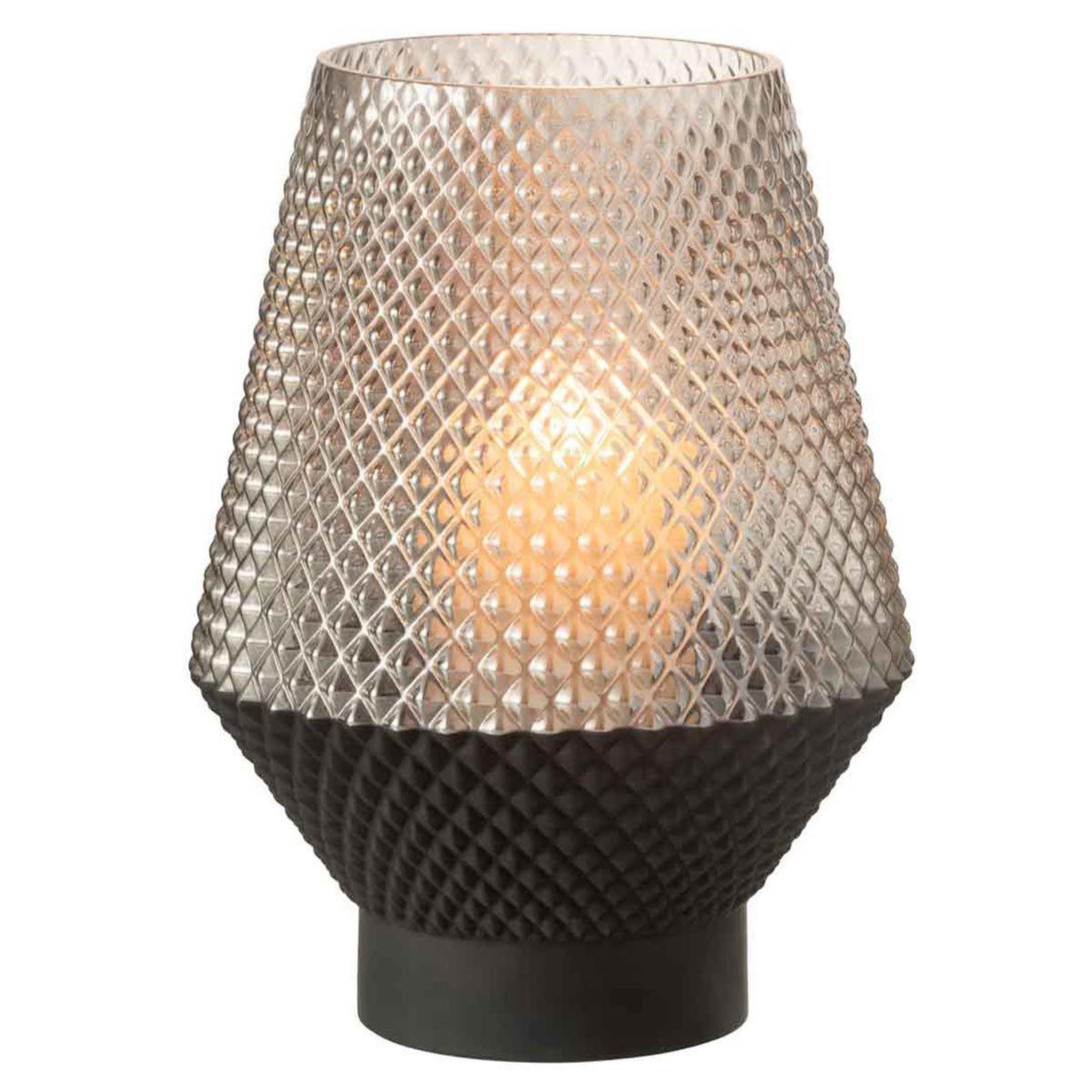Voir la diapositive 2 : J-LINE Vase design en verre  vuoto  27cm gris