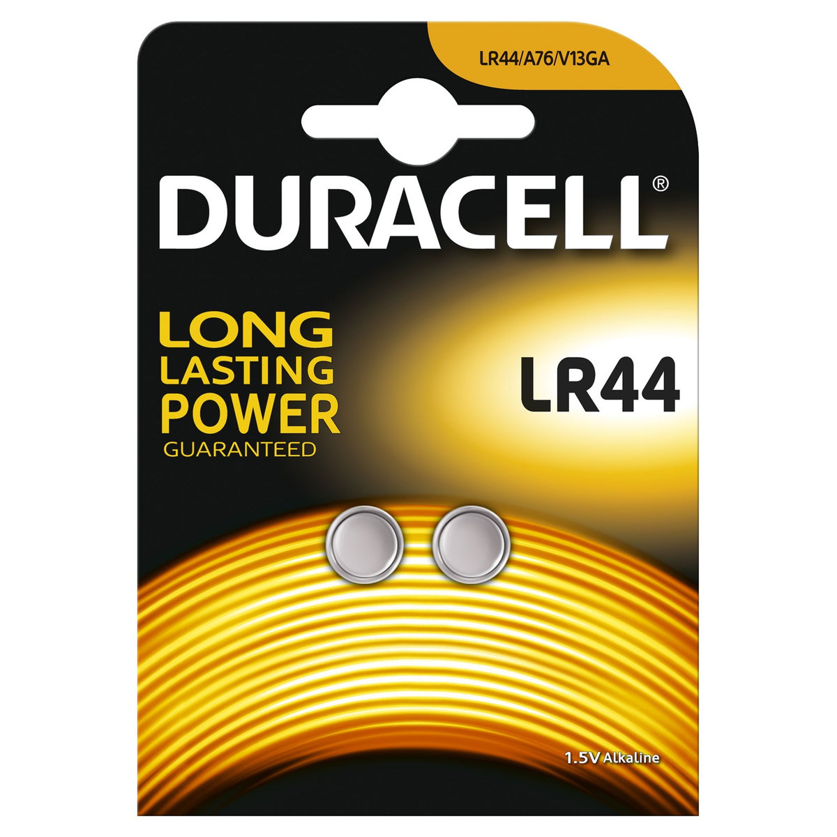 DURACELL Lot de 2 Piles Bouton Alcaline type LR44 - 1.5V