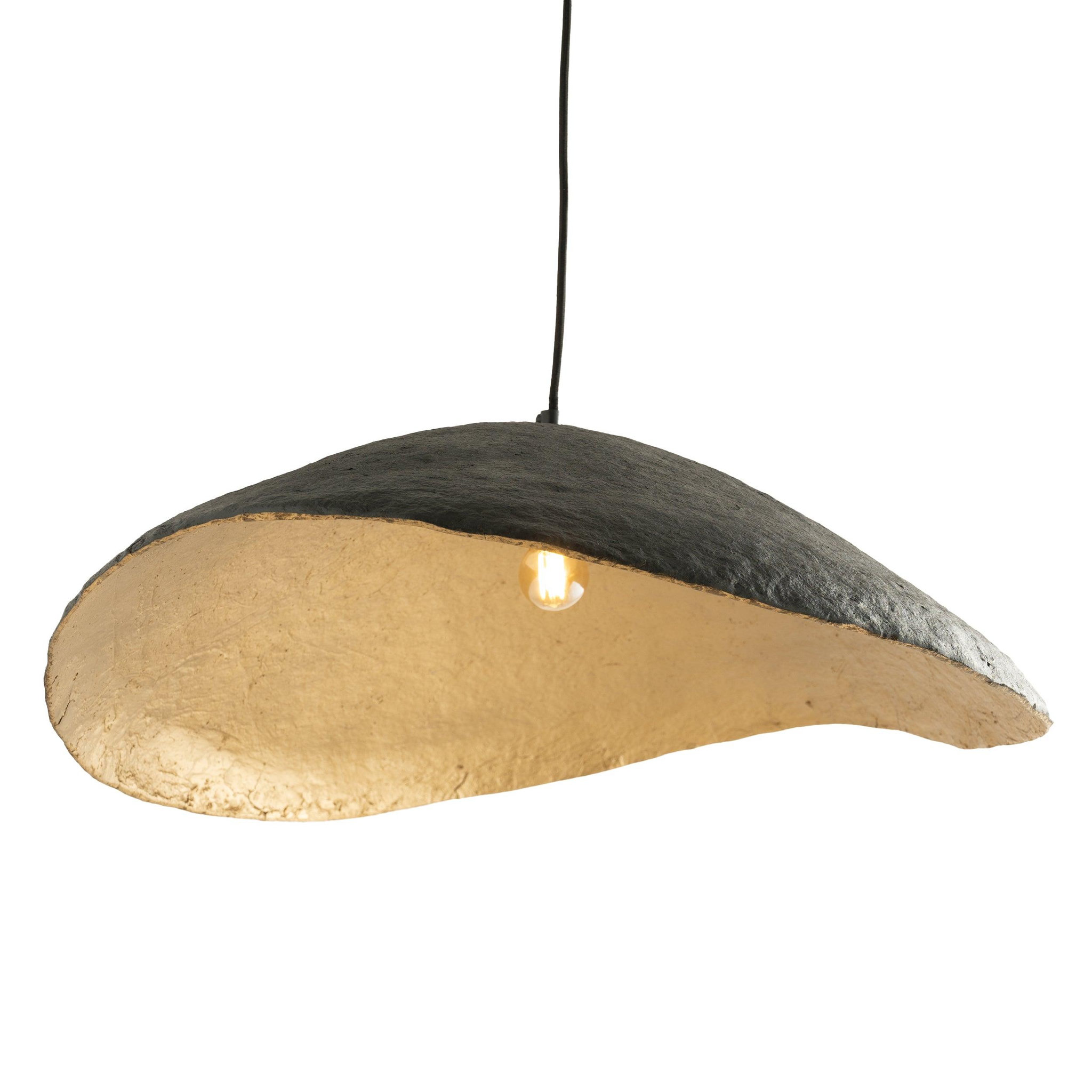 MAISON PAVANE Suspension en papier et fil noir 71 cm-milano
