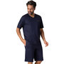 Voir la diapositive 1 : Eminence Pyjama court col V homme Mercerisé