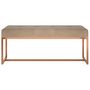 Voir la diapositive 3 : VIDAXL Banc Beige 110x36x45 cm Velours