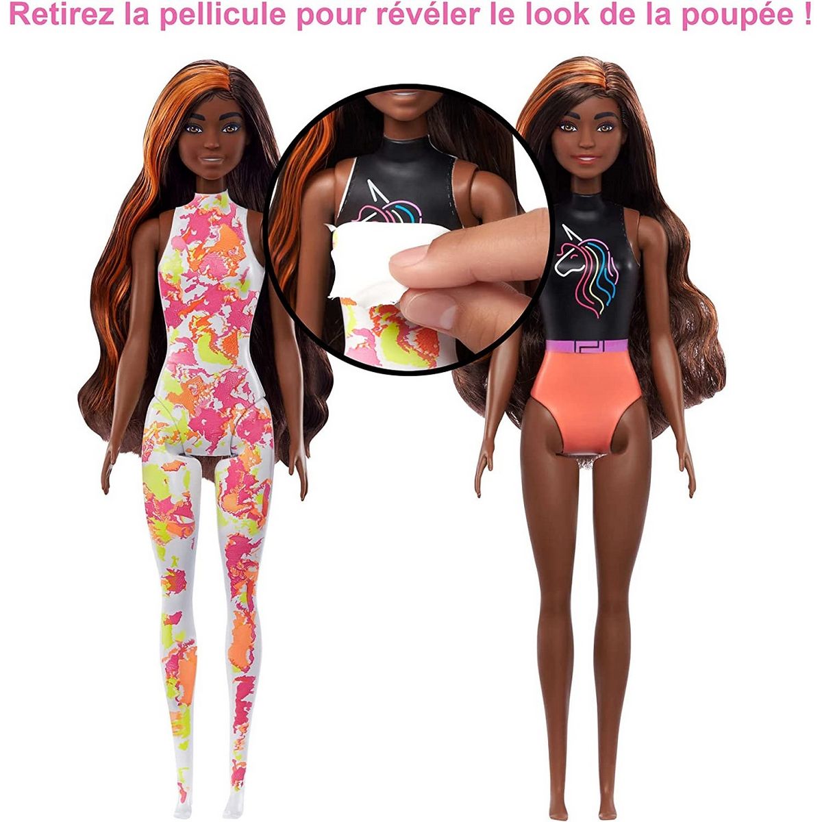BARBIE Poupée Barbie Color Reveal avec 25 surprises