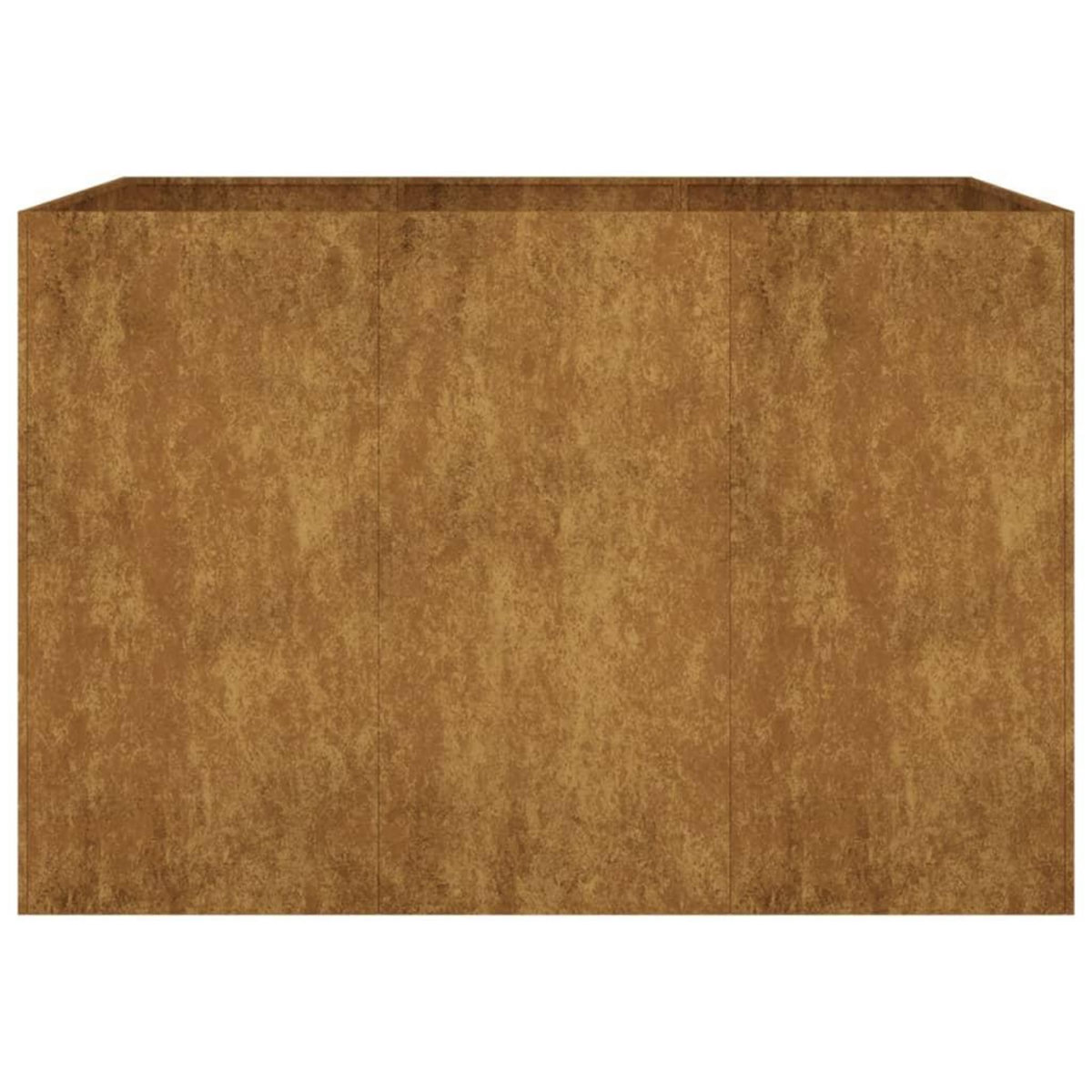 VIDAXL Lit sureleve de jardin 120x80x80 cm acier corten