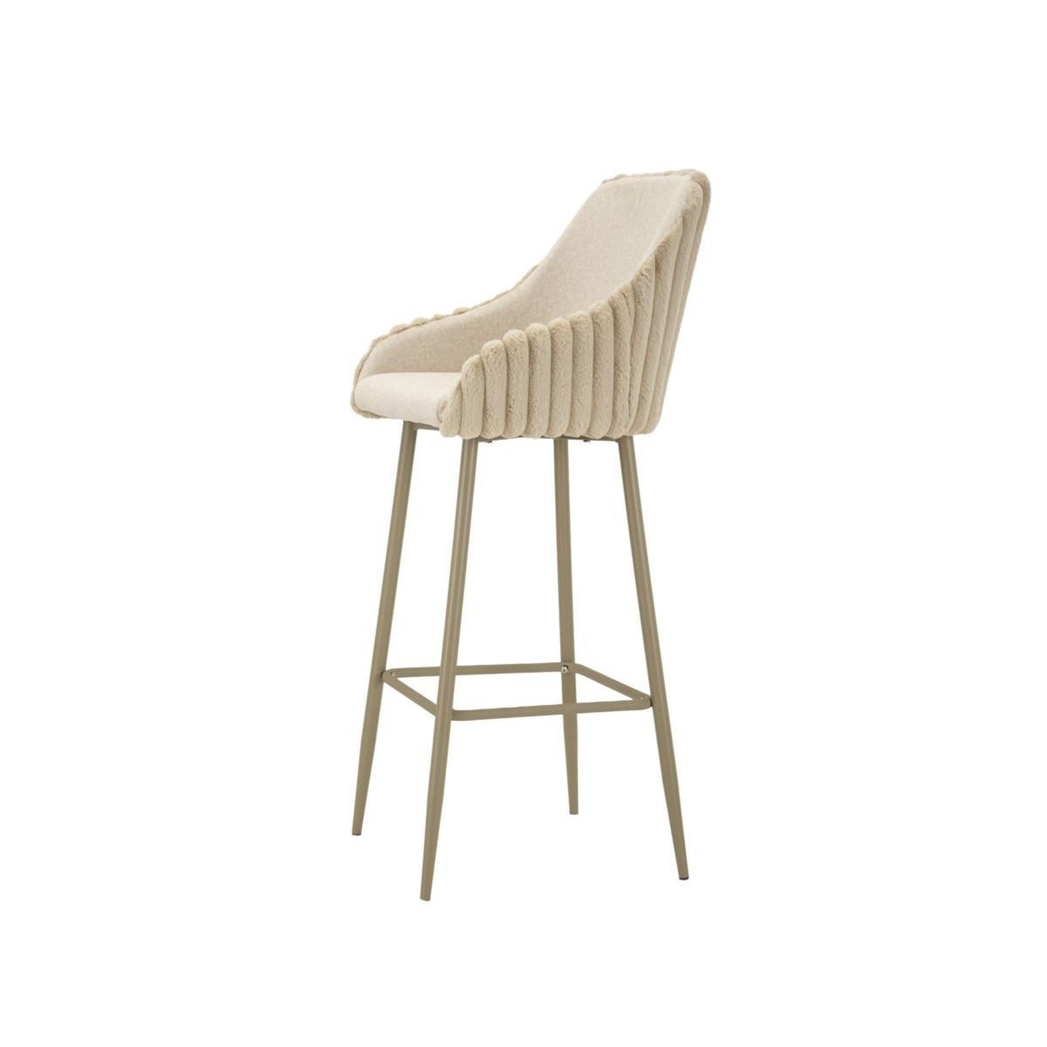 Voir la diapositive 4 : Paris Prix Lot de 2 chaises de bar  alaska  111cm crème