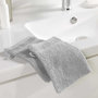 Voir la diapositive 2 : Paris Prix Lot de 2 Gants de Toilette  Tendresse  15x21cm Gris Perle