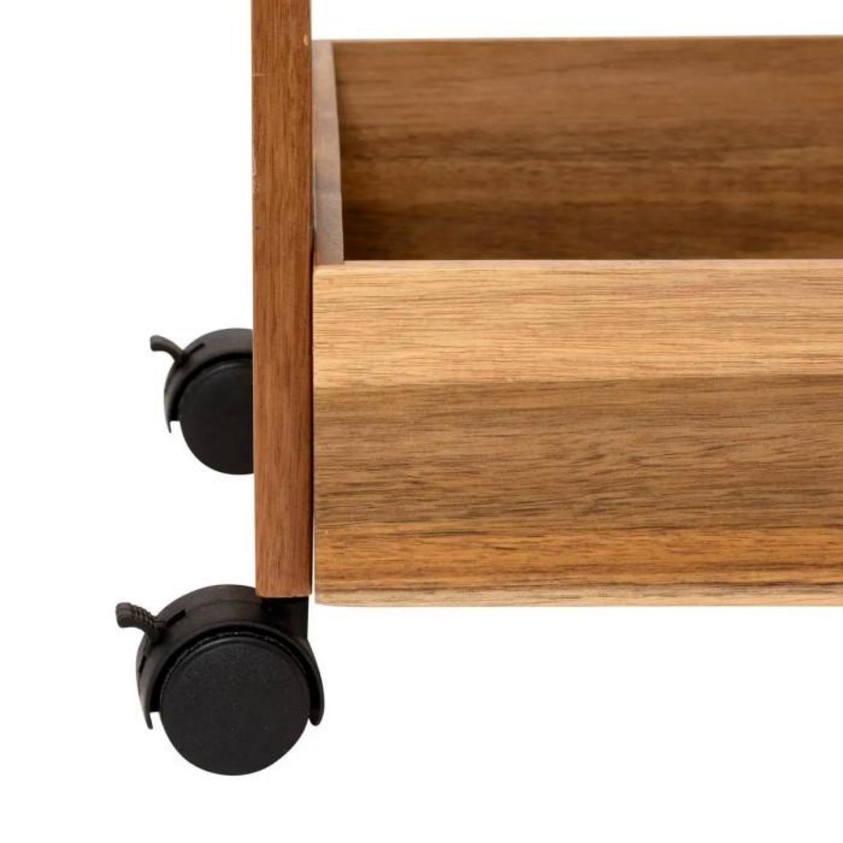 FIVE Desserte de Cuisine 3 Niveaux  Acacia  84cm Marron