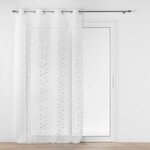 Paris Prix Rideau Voilage à Œillets  Edna  140x240cm Blanc