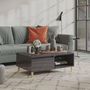 Voir la diapositive 1 : VIDAXL Table basse gris brillant 90x60x35 cm bois d'ingenierie