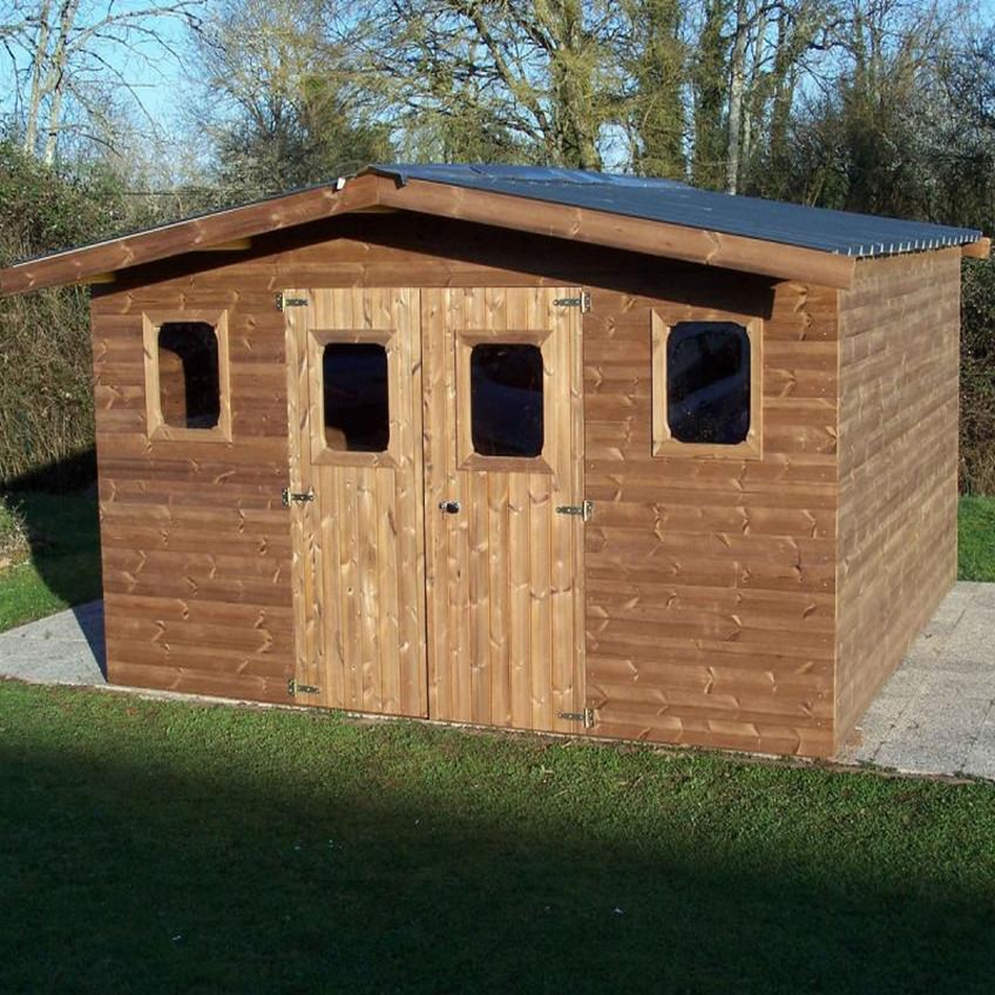 Voir la diapositive 2 : Hisense Abri de jardin 19,69m² brun doré - tha4040.02t