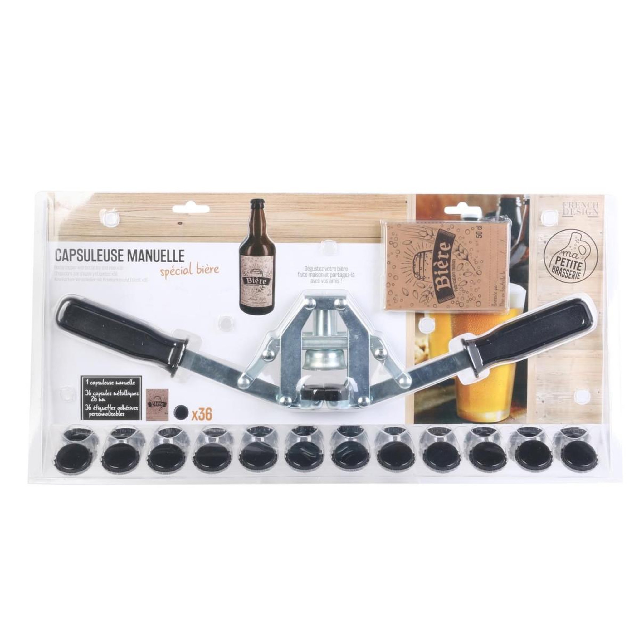 Voir la diapositive 6 : COOK CONCEPT Encapsuleur manuel  bière  47cm noir & argent