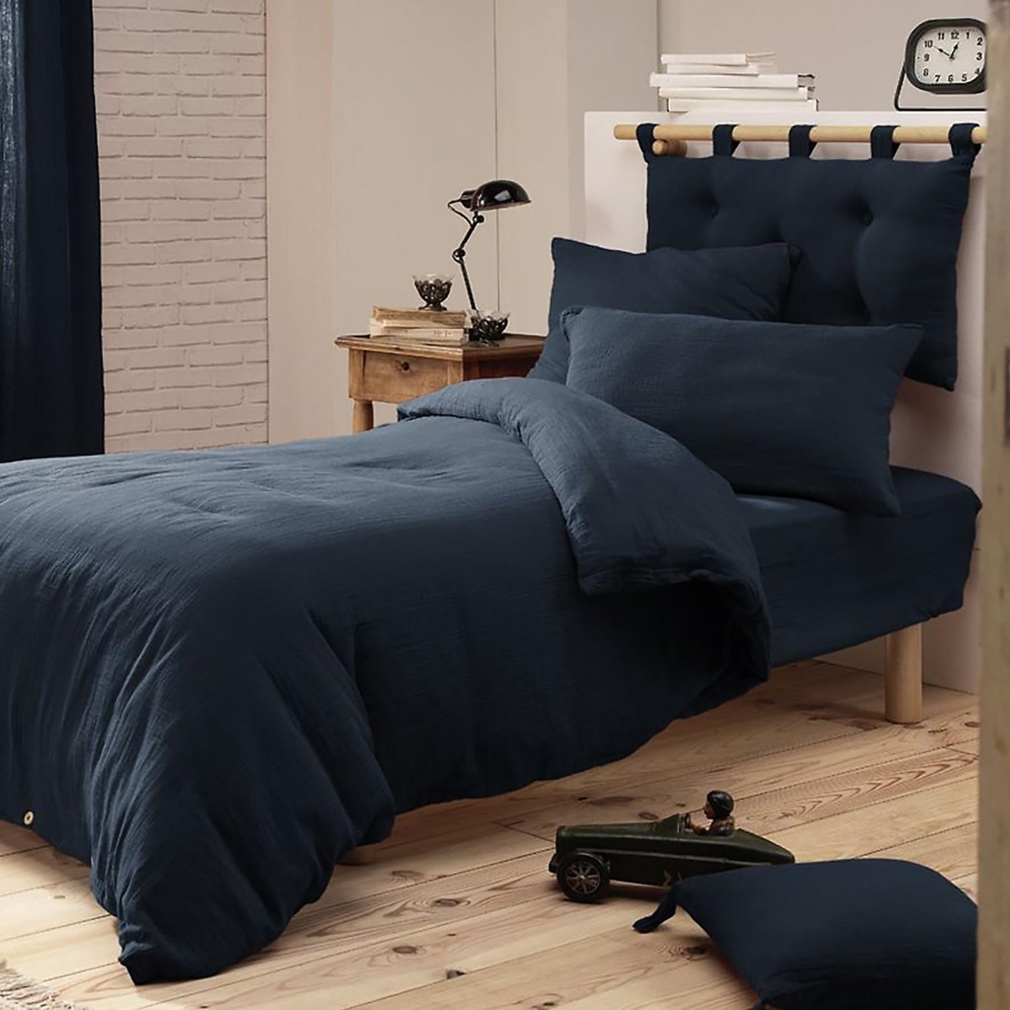 Voir la diapositive 3 : Home collection Housse de couette 100% gaze de coton
