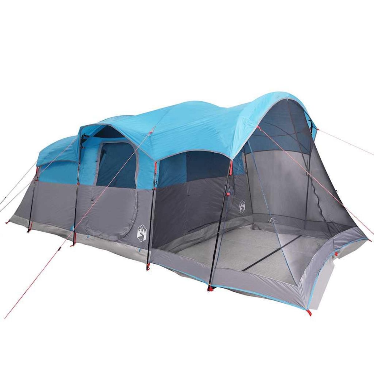 VIDAXL Tente familiale tunnel 8 personnes bleu impermeable