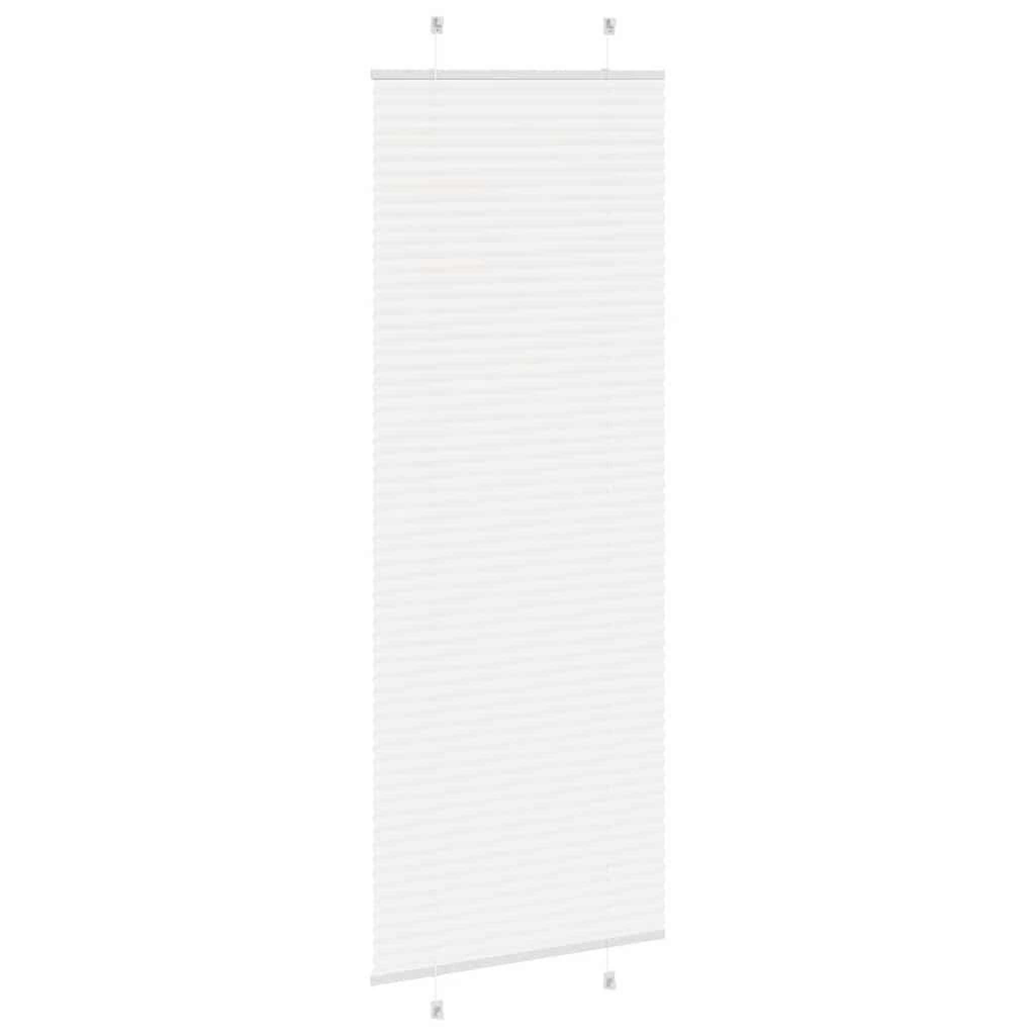 Voir la diapositive 4 : VIDAXL Store plisse blanc 70x200 cm largeur du tissu 69,4 cm polyester