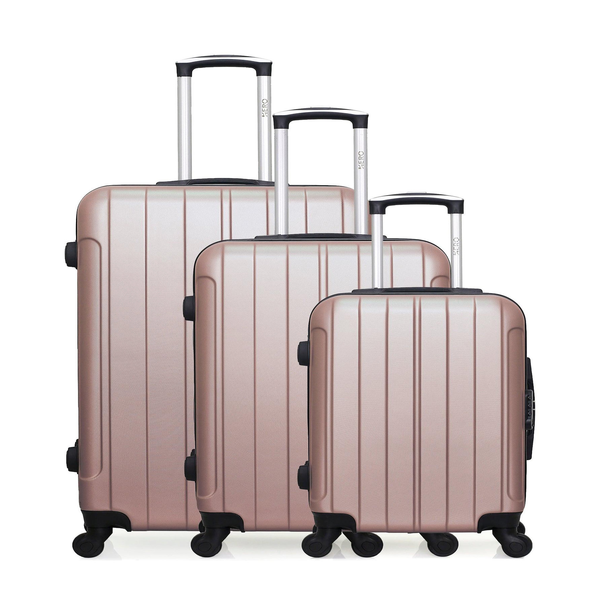 HERO Set de 3 valises rigides fogo