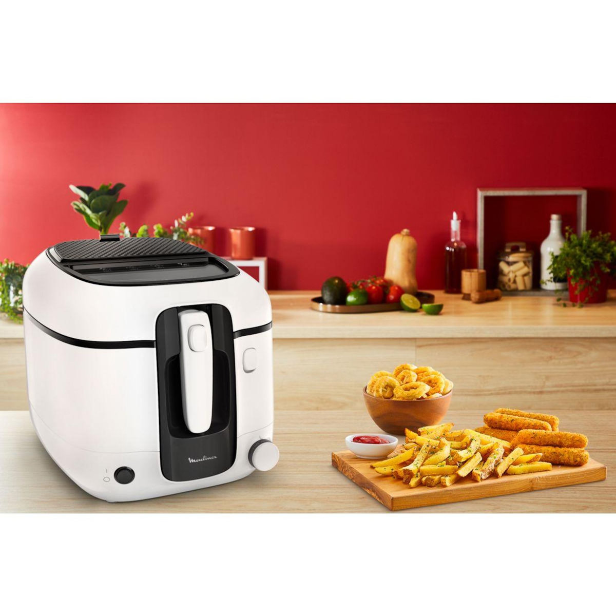 MOULINEX Friteuse 2,2l 1800w blanc - am312010
