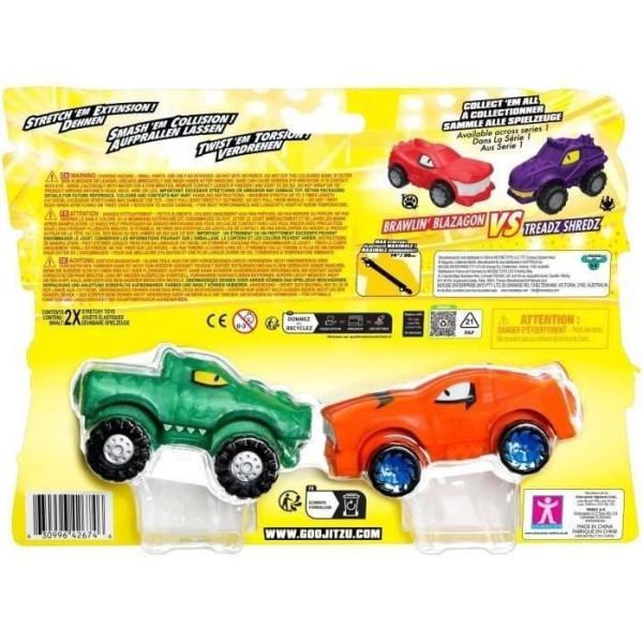 Voir la diapositive 6 : MOOSE TOYS Véhicules miniatures - MOOSE TOYS - GOO MOBILES - TURBO TYGER VS RUMBLER JAW