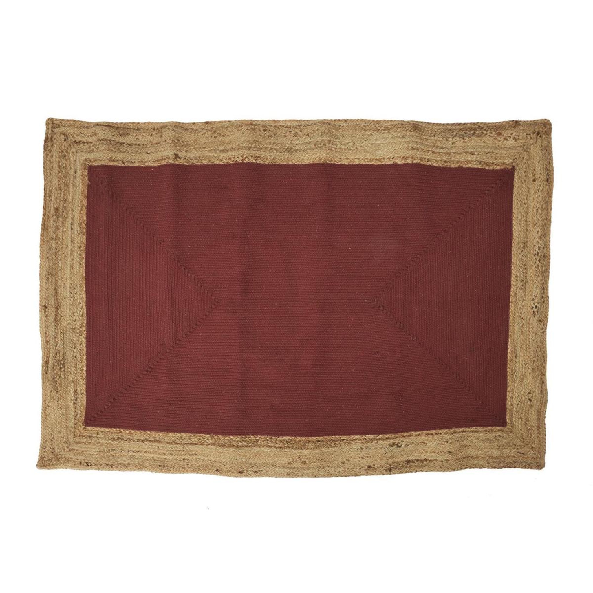 The Home Deco Factory Tapis déco en jute  rodame  120x170cm terracotta