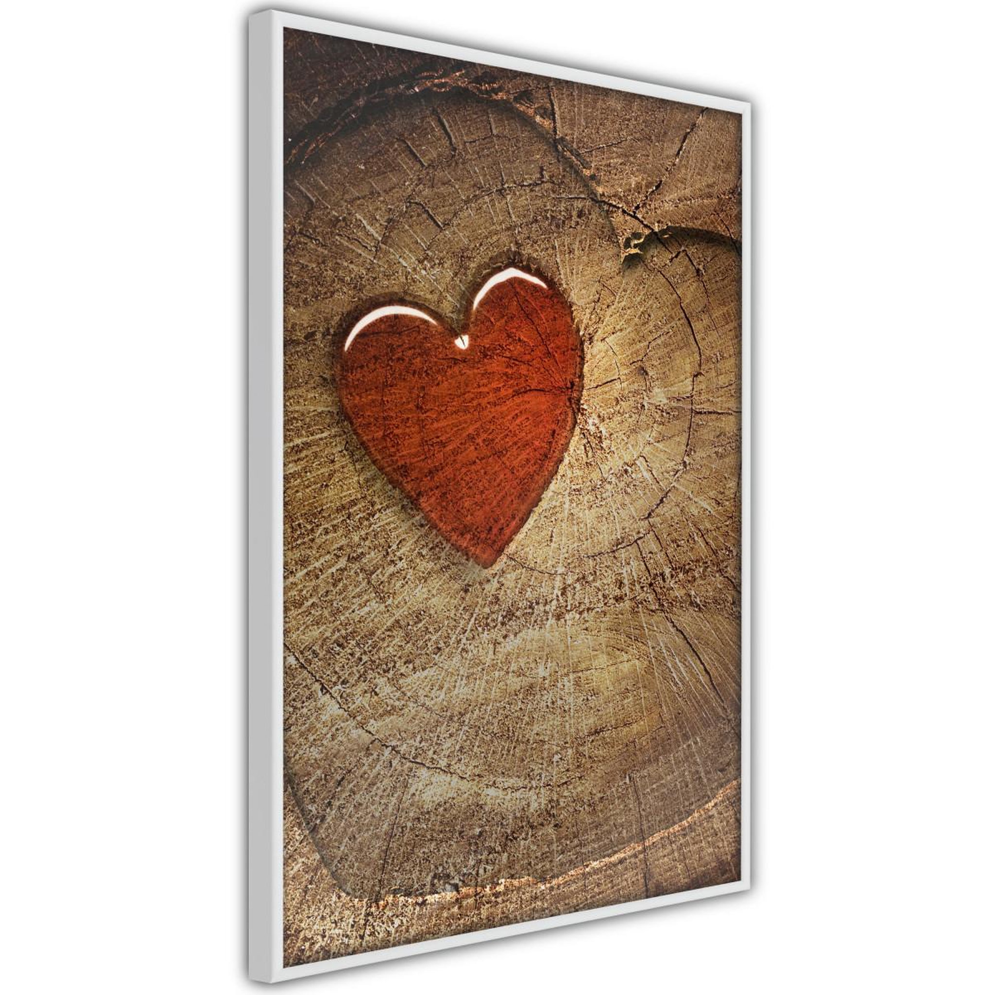 Paris Prix Affiche murale encadrée  carved heart
