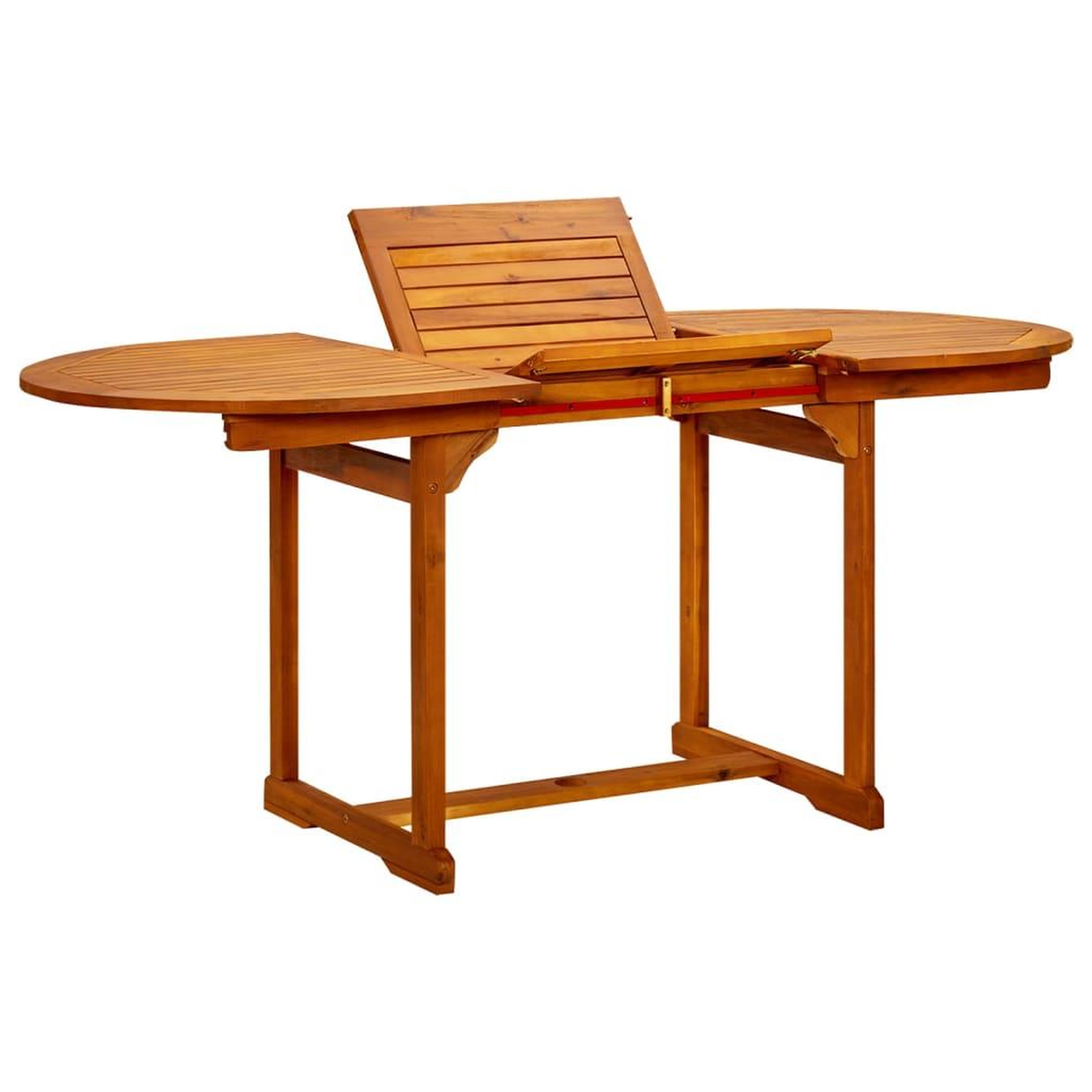 Voir la diapositive 1 : VIDAXL Table a dîner de jardin (120-170)x80x75 cm Bois d'acacia massif