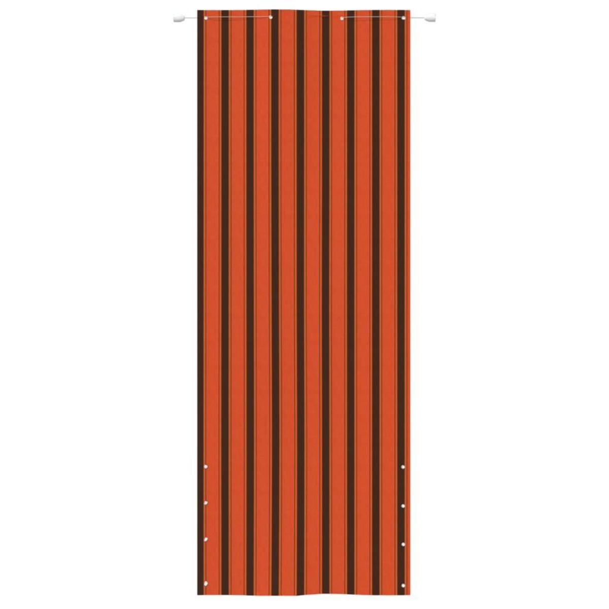 VIDAXL Ecran de balcon Orange et marron 80x240 cm Tissu Oxford