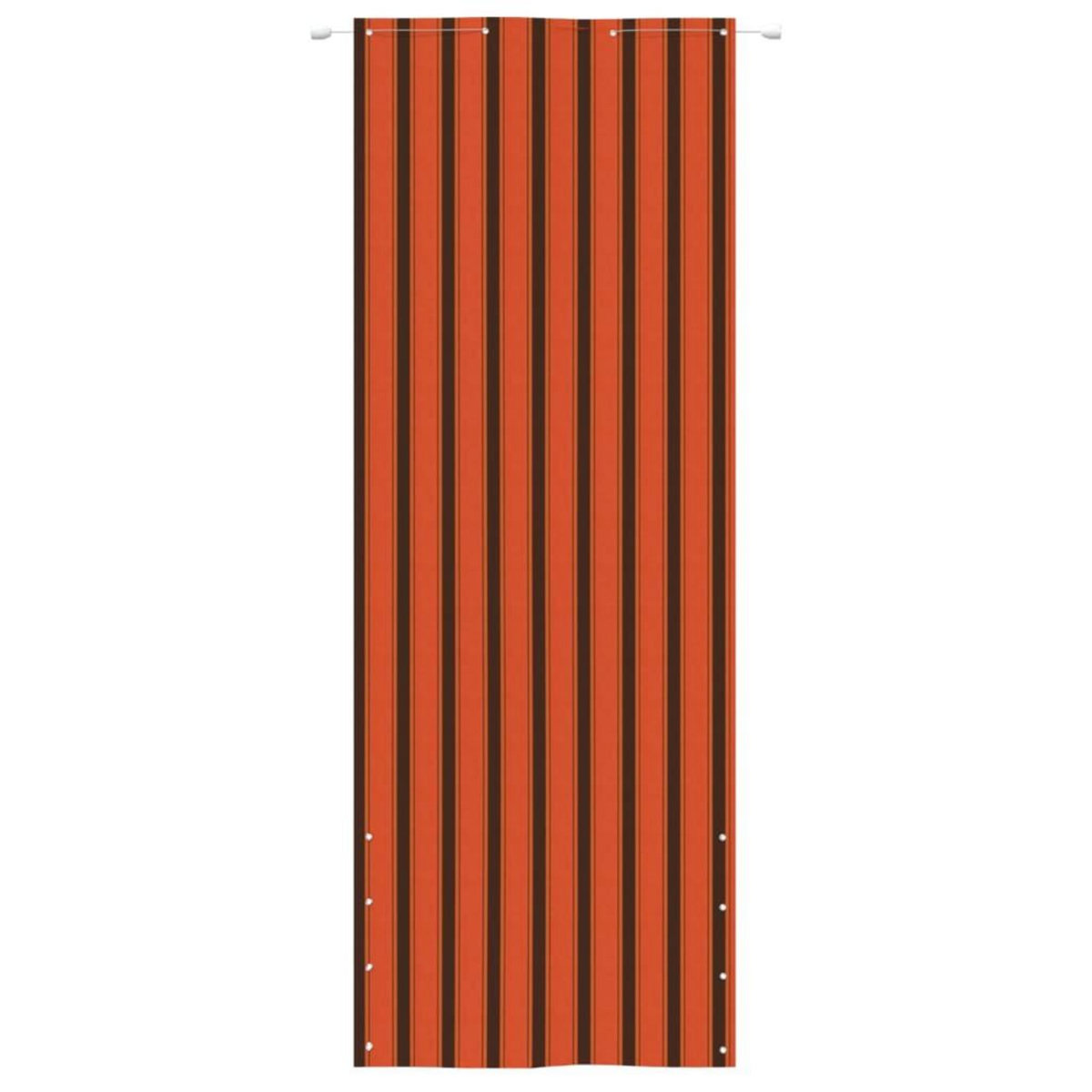 VIDAXL Ecran de balcon Orange et marron 80x240 cm Tissu Oxford