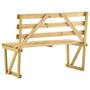 Voir la diapositive 4 : VIDAXL Banc de jardin 120 cm Bois de pin impregne