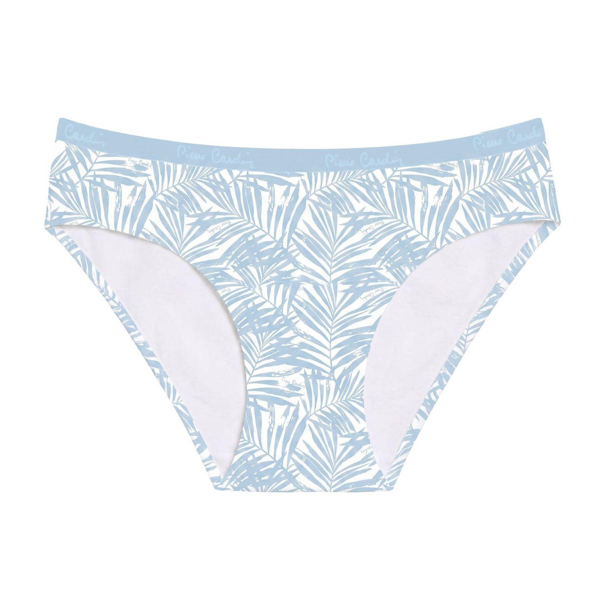 Voir la diapositive 5 : PIERRE CARDIN Lot de 3 slips femme  en coton uni et imprimé ceinture fine 2cm pck1