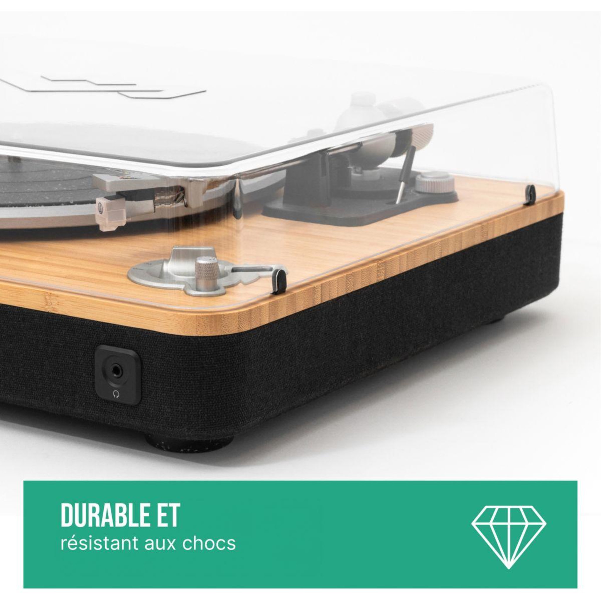 Voir la diapositive 4 : MARLEY Accessoire Couvercle en plexi recyclé pour platine