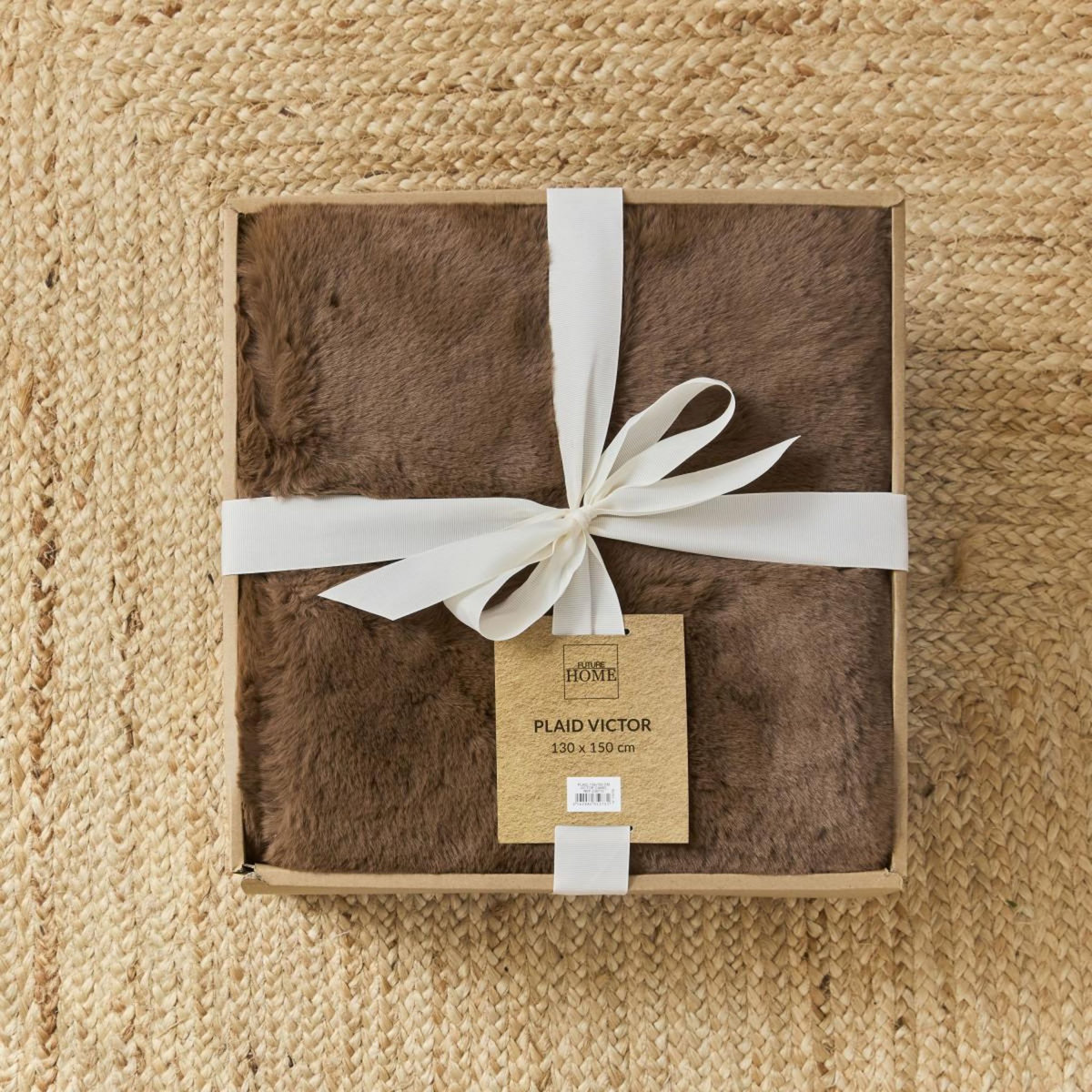 FUTURE HOME Plaid fausse fourrure 150x200 cm