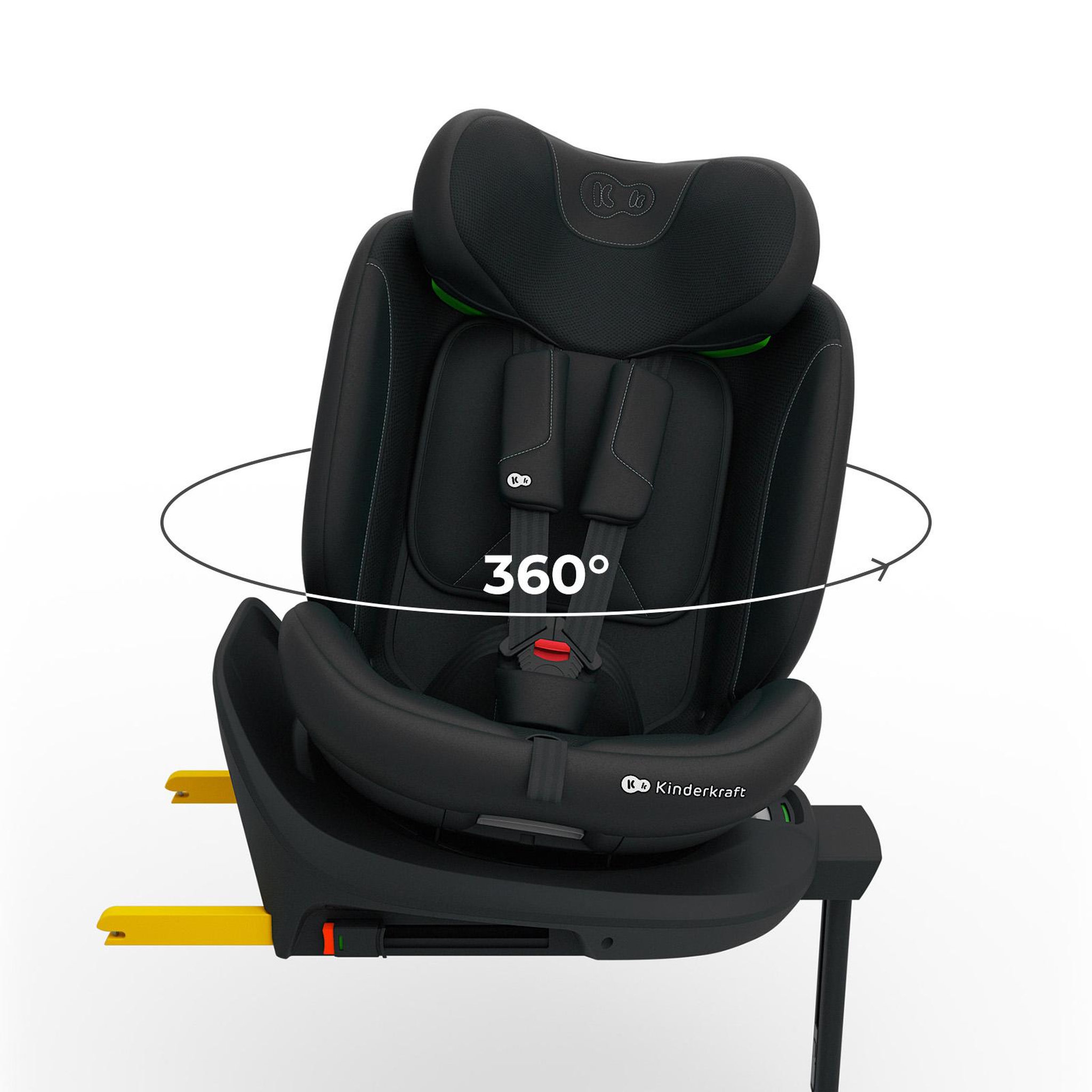 Voir la diapositive 3 : KINDERKRAFT Siège auto I-360 2 PLUS i-Size 40-150 cm, rotation 360°, ISOFIX, dos et face route, 4-en-1