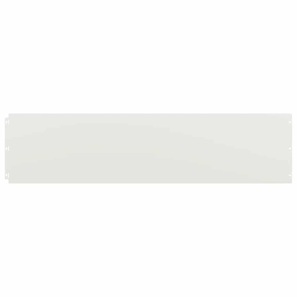 VIDAXL Bordures de pelouse 20 pcs blanc 25x103 cm acier lamine a froid